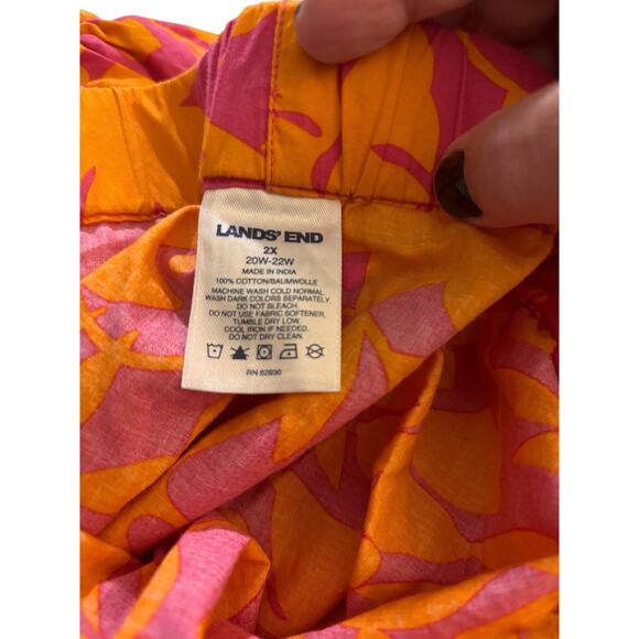 Land's End Women's Tropical Shorts, Plus Size 2X - Picture 3 of 3